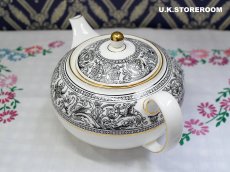 画像6: OB389 Wedgwood  ウェッジウッド フロレンティーンブラック ティーポット  (6)