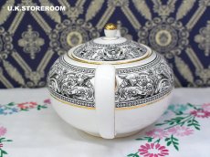 画像5: OB389 Wedgwood  ウェッジウッド フロレンティーンブラック ティーポット  (5)