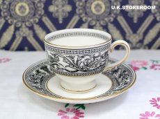 画像3: OB390 Wedgwood  ウェッジウッド フロレンティーンブラック  ティートリオ  (3)