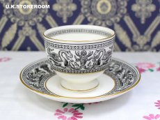 画像6: OB390 Wedgwood  ウェッジウッド フロレンティーンブラック  ティートリオ  (6)