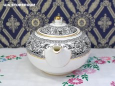 画像3: OB389 Wedgwood  ウェッジウッド フロレンティーンブラック ティーポット  (3)