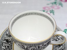 画像8: OB390 Wedgwood  ウェッジウッド フロレンティーンブラック  ティートリオ  (8)