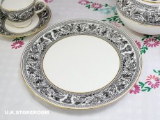 画像1: OB387 Wedgwood   ウェッジウッド フロレンティーンブラック BBプレート  (1)