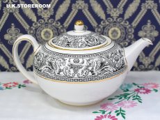 画像4: OB389 Wedgwood  ウェッジウッド フロレンティーンブラック ティーポット  (4)