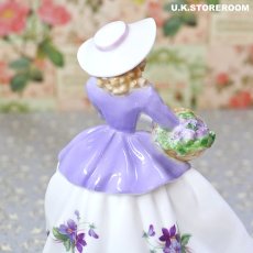 画像9: RW102 Royal Worcester  ロイヤルウースター フィギュリン〜Sweet Violet〜 (9)