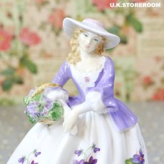 画像8: RW102 Royal Worcester  ロイヤルウースター フィギュリン〜Sweet Violet〜 (8)