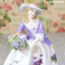 画像7: RW102 Royal Worcester  ロイヤルウースター フィギュリン〜Sweet Violet〜 (7)