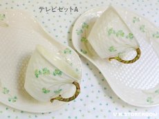 画像13: OB402 Belleek ベリーク  シャムロック テレビセット (13)