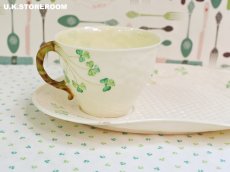 画像5: OB402 Belleek ベリーク  シャムロック テレビセット (5)