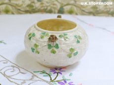 画像3: OB405 Belleek ベリーク  シャムロック シュガーポット (3)