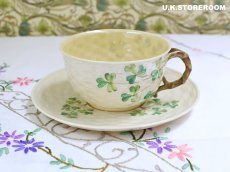 画像3: OB404 Belleek ベリーク  シャムロック ティーカップ＆ソーサー (3)