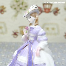 画像8: RW105 Royal Worcester  ロイヤルウースター ファッショナブルヴィクトリアンズ フィギュリン〜Lady Jane〜 (8)