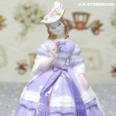 画像7: RW105 Royal Worcester  ロイヤルウースター ファッショナブルヴィクトリアンズ フィギュリン〜Lady Jane〜 (7)