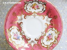 画像12: OB404 Royal Crown Derby ロイヤルクラウンダービー ピンク ティートリオ (12)