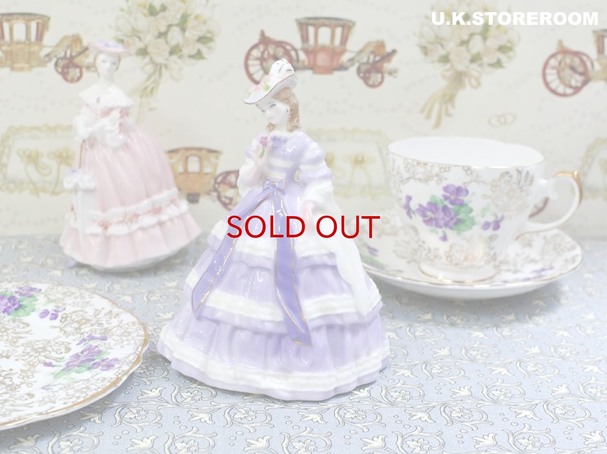 画像1: RW105 Royal Worcester  ロイヤルウースター ファッショナブルヴィクトリアンズ フィギュリン〜Lady Jane〜 (1)