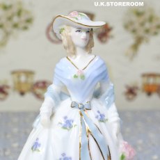 画像6: RW103 Royal Worcester  ロイヤルウースター ファッショナブルヴィクトリアンズ フィギュリン〜Lady Hannah〜 (6)