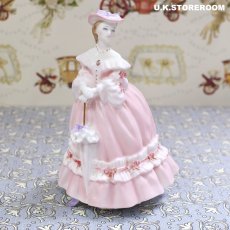 画像2: RW104 Royal Worcester  ロイヤルウースター ファッショナブルヴィクトリアンズ フィギュリン〜Lady Emma〜 (2)