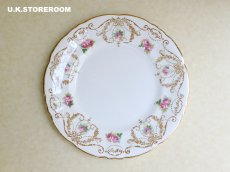 画像11: OB405 Royal Doulton  ロイヤルドルトン ローズパターン ティートリオ (11)