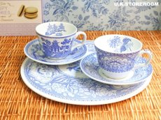 画像6: SPO303 Spode スポード  ブルールームコレクション -フローラル-  ケーキプラッター (6)