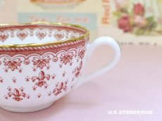 画像9: SPO310 Spode  スポード フルール・ド・リス レッド ティーカップ＆ソーサー (9)