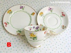 画像29: OB412 Royal Doulton ロイヤルドルトン ワイルドフラワーティートリオ (29)