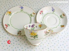 画像31: OB412 Royal Doulton ロイヤルドルトン ワイルドフラワーティートリオ (31)