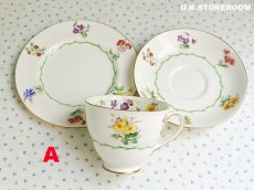 画像26: OB412 Royal Doulton ロイヤルドルトン ワイルドフラワーティートリオ (26)