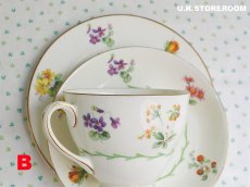 画像30: OB412 Royal Doulton ロイヤルドルトン ワイルドフラワーティートリオ (30)