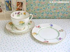 画像5: OB412 Royal Doulton ロイヤルドルトン ワイルドフラワーティートリオ (5)