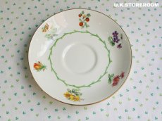 画像16: OB412 Royal Doulton ロイヤルドルトン ワイルドフラワーティートリオ (16)