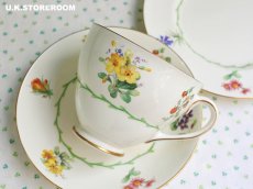 画像14: OB412 Royal Doulton ロイヤルドルトン ワイルドフラワーティートリオ (14)