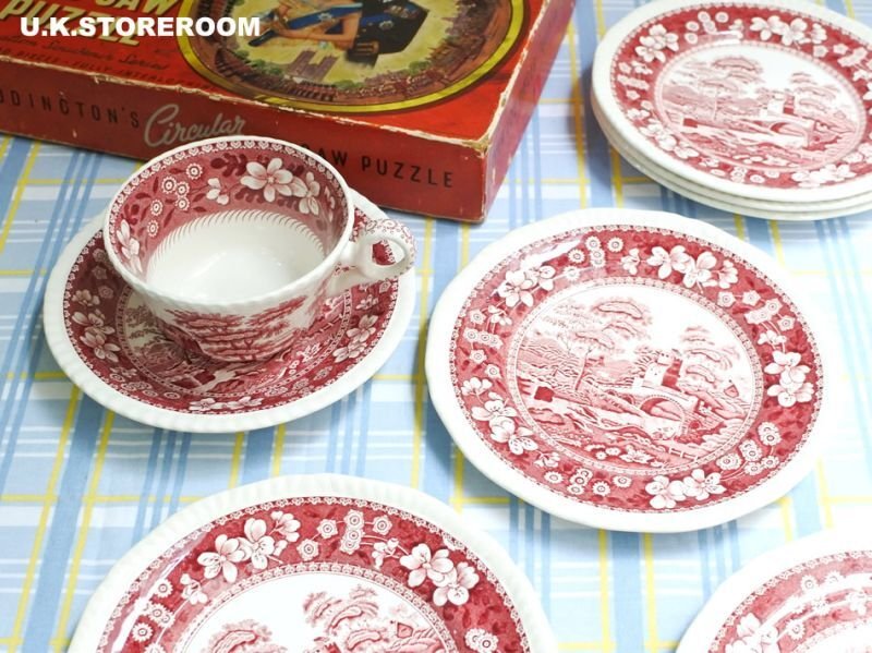 UKストアルーム SPO311 Spode スポード ピンクタワー ケーキプレート
