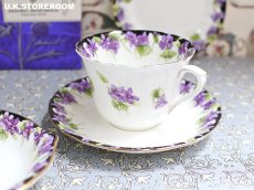 画像13: OB417 Royal Doulton   ロイヤルドルトン スミレ  ティーカップ＆ソーサー (13)