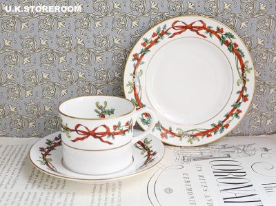 画像2: RW110 Royal Worcester ロイヤルウースター ホーリーリボン ティートリオ A