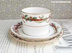 画像3: RW110 Royal Worcester ロイヤルウースター ホーリーリボン ティートリオ A (3)