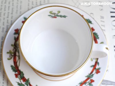 画像1: RW109 Royal Worcester ロイヤルウースター ホーリーリボン ティートリオ B