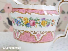 画像7: OB425 Crown Staffordshire  クラウンスタッフォードシャー ピンクチュニス クリーマー (7)