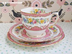 画像6: OB426 Crown Staffordshire  クラウンスタッフォードシャー ピンクチュニス ティートリオ (6)