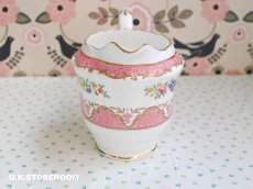 画像3: OB425 Crown Staffordshire  クラウンスタッフォードシャー ピンクチュニス クリーマー (3)