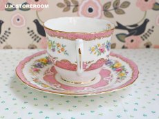 画像10: OB426 Crown Staffordshire  クラウンスタッフォードシャー ピンクチュニス ティートリオ (10)