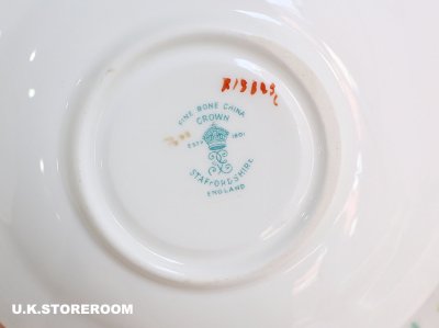 画像3: OB426 Crown Staffordshire  クラウンスタッフォードシャー ピンクチュニス ティートリオ