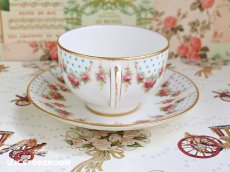 画像6: OB428 Royal Doulton   ロイヤルドルトン ローズ＆ドット ティーカップ＆ソーサー (6)