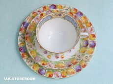 画像13: OB441 Royal Doulton  ロイヤルドルトン チューリップパターン ティートリオ (13)