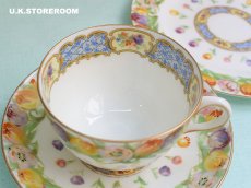 画像12: OB441 Royal Doulton  ロイヤルドルトン チューリップパターン ティートリオ (12)