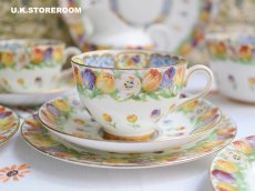 画像4: OB441 Royal Doulton  ロイヤルドルトン チューリップパターン ティートリオ (4)