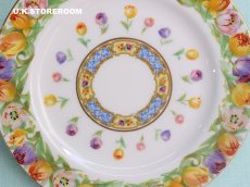 画像16: OB441 Royal Doulton  ロイヤルドルトン チューリップパターン ティートリオ (16)