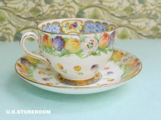 画像10: OB441 Royal Doulton  ロイヤルドルトン チューリップパターン ティートリオ (10)