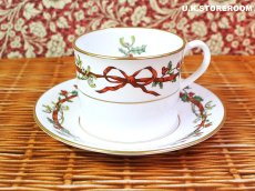 画像6: RW117 Royal Worcester ロイヤルウースター ホーリーリボン ティーカップ＆ソーサー A (6)