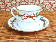 画像4: RW116 Royal Worcester ロイヤルウースター ホーリーリボン ティーカップ＆ソーサー B (4)