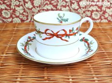 画像2: RW116 Royal Worcester ロイヤルウースター ホーリーリボン ティーカップ＆ソーサー B (2)